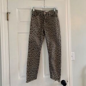 Leopard Mid-Rise Ankle Skinny Stretch Jean
KANCAN